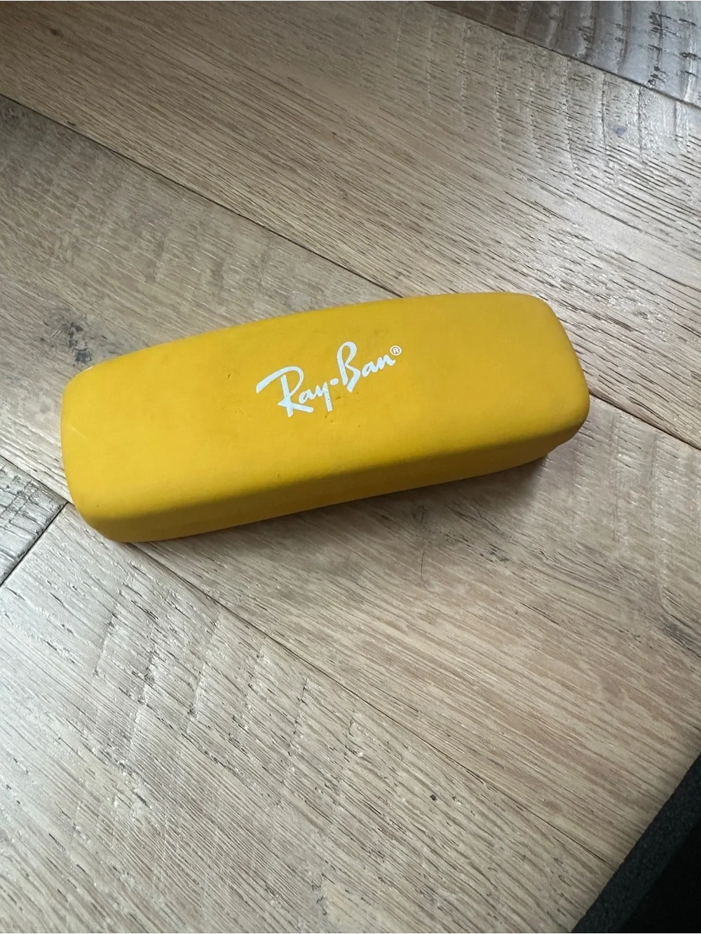 Ray-Ban bright yellow kids' or junior eyeglasses/sunglasses case